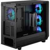 Fractal Design Meshify 2 RGB Sort, Towerkabinet Sort, PC, Sort, ATX, EATX, micro ATX, Mini-ITX, Stål, Hærdet glas, Flere, Kabinet faner