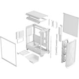 Fractal Design Meshify 3 RGB TG Clear Tint, Towerkabinet Hvid