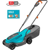 GARDENA Batteridrevet plæneklipper PowerMax 30/18V P4A solo, 18Volt Sort/Turkis