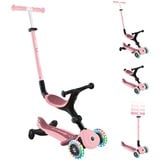 GLOBBER Go-Up Active Lights 360, Scooter Rosa/Pink