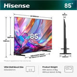 Hisense 85E7S, QLED TV Sort