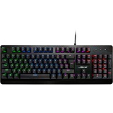 Inter-Tech NK-2000ME tastatur USB QWERTZ Sort, Gaming-tastatur Sort, DE-layout, Fuld størrelse (100 %), USB, Mekanisk, QWERTZ, RGB LED, Sort