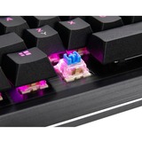 Inter-Tech NK-2000ME tastatur USB QWERTZ Sort, Gaming-tastatur Sort, DE-layout, Fuld størrelse (100 %), USB, Mekanisk, QWERTZ, RGB LED, Sort