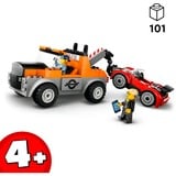 LEGO Kranvogn og sportsvognsreparation, Bygge legetøj Byggesæt, 4 År, Plast, 101 stk, 366 g