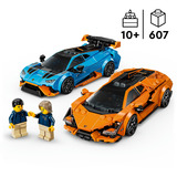 LEGO Lamborghini Revuelto og Huracán STO, Bygge legetøj Byggesæt, 10 År, Plast, 607 stk, 692 g