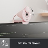 Logitech Brio 300, Webcam Rosa