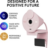 Logitech Brio 300, Webcam Rosa