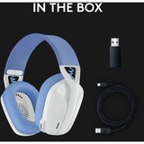 Logitech G435 LIGHTSPEED, Gaming headset Hvid