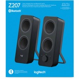 Logitech Z207 Sort Kabel & trådløs 5 W, PC-højttaler Sort, 2.0 kanaler, Kabel & trådløs, 5 W, Sort