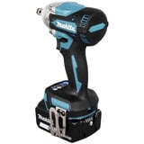 Makita Batteri-kombisæt DLX2533TJ, batteridrevet bore-/skruemaskine DDF489Z + batteridrevet slagboremaskine DTW300Z, 18 volt, Skruetrækker Blå/Sort