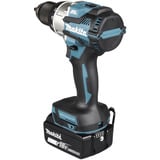 Makita Batteri-kombisæt DLX2533TJ, batteridrevet bore-/skruemaskine DDF489Z + batteridrevet slagboremaskine DTW300Z, 18 volt, Skruetrækker Blå/Sort