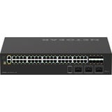 Netgear M4250-40G8XF-PoE++ Administreret L2/L3 Gigabit Ethernet (10/100/1000) Strøm over Ethernet (PoE) 2U Sort, Switch Sort, Administreret, L2/L3, Gigabit Ethernet (10/100/1000), Strøm over Ethernet (PoE), Stativ-montering, 2U
