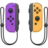 Nintendo Joy-Con Sort, Orange, Lilla Bluetooth Gamepad Analog/digital Nintendo Switch neon lilla/neon-orange, Gamepad, Nintendo Switch, D-måtte, Analog/digital, Trådløs, Bluetooth