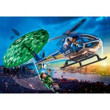 PLAYMOBIL City Action - Politihelikopter: Faldskærmsforfølgelse, Bygge legetøj 