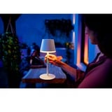 Philips Hue Go bærbar bordlampe Hvid, Philips Hue White and Color ambiance Go bærbar bordlampe, Intelligent bordlampe, Bluetooth, Hvid, LED, Metal, Ikke-udskiftelig pære(r)