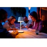 Philips Hue Go bærbar bordlampe Hvid, Philips Hue White and Color ambiance Go bærbar bordlampe, Intelligent bordlampe, Bluetooth, Hvid, LED, Metal, Ikke-udskiftelig pære(r)