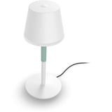 Philips Hue Go bærbar bordlampe Hvid, Philips Hue White and Color ambiance Go bærbar bordlampe, Intelligent bordlampe, Bluetooth, Hvid, LED, Metal, Ikke-udskiftelig pære(r)