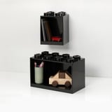 Room Copenhagen LEGO Regal Brick Shelf 8+4, Set, Hylde Sort