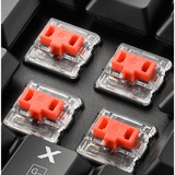 Sharkoon PureWriter RGB tastatur USB AZERTY Fransk Sort, Gaming-tastatur Sort, FR-layout, Kailh Choc Low Profile Red, USB, Mekanisk, AZERTY, RGB LED, Sort