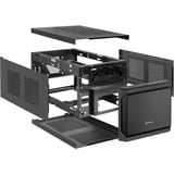 Sharkoon QB One Sort, Towerkabinet Sort, PC, Sort, Mini-ITX, 15 cm, 31,5 cm, 14,5 cm