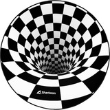 Sharkoon SKILLER SFM12 3D Vortex Floor Mat, Protective mat Sort/Hvid