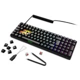 Sharkoon SKILLER SGK50 S2, Gaming-tastatur Sort, DE-layout, Gateron red