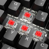 Sharkoon SKILLER SGK50 S2, Gaming-tastatur Sort, DE-layout, Gateron red