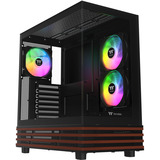 Thermaltake CA-1Y7-00M1WN-WS, Towerkabinet Sort/træ