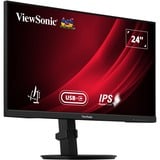 ViewSonic VS20138(VG2409-MHDU-2), LED-skærm Sort