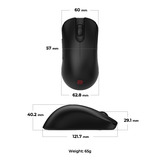 Zowie ZA13-DW mus Spil Højre hånd RF trådløst 3200 dpi, Gaming mus Sort, Højre hånd, RF trådløst, 3200 dpi, Sort