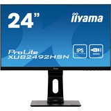 iiyama ProLite XUB2492HSN-B1 computerskærm 60,5 cm (23.8") 1920 x 1080 pixel Fuld HD LED Sort, LED-skærm Sort, 60,5 cm (23.8"), 1920 x 1080 pixel, Fuld HD, LED, 4 ms, Sort
