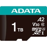 ADATA AUSDX1TUI3V30SA2-RA1 hukommelseskort 1 TB MicroSDXC UHS-I Klasse 10 1 TB, MicroSDXC, Klasse 10, UHS-I, 100 MB/s, 85 MB/s