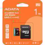 ADATA AUSDX1TUI3V30SA2-RA1 hukommelseskort 1 TB MicroSDXC UHS-I Klasse 10 1 TB, MicroSDXC, Klasse 10, UHS-I, 100 MB/s, 85 MB/s