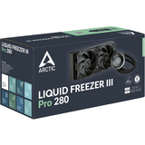 ARCTIC Liquid Freezer III Pro 280 Processor Alt-i-en væskekøler 14 cm Sort 1 stk, Vandkøling Alt-i-en væskekøler, 14 cm, 186 m³/t, Sort