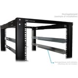 Alphacool Åbent rammeserverrack ES 19", Rack server kabinet Sort