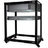Alphacool Åbent rammeserverrack ES 19", Rack server kabinet Sort