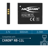 Ansmann A-Can NB-11L Lithium-Ion (Li-Ion) 600 mAh, Kamera batteri 600 mAh, 3,7 V, Lithium-Ion (Li-Ion), 1 stk