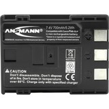 Ansmann Li-Ion battery packs A-CAN NB 2 LH Lithium-Ion (Li-Ion) 720 mAh, Kamera batteri 720 mAh, 7,4 V, Lithium-Ion (Li-Ion), Detail