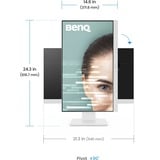 BenQ GW2486TC, LED-skærm Hvid