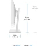 BenQ GW2486TC, LED-skærm Hvid