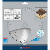 Bosch 2 608 837 704 rundsavklinge 19 cm 1 stk Hårdt træ, Træ, 19 cm, 2 cm, 1,1 mm, 7900 rpm, 1,6 mm