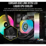 Corsair iCUE LINK H170i LCD Liquid CPU Cooler Renoveret, Vandkøling Sort