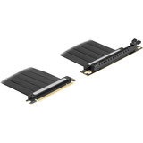 DeLOCK Riser-kort PCI E 4.0 x16>x16 Slot 90° med kabel 30cm, Riser kort Sort