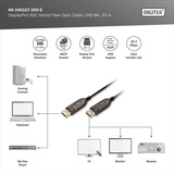 Digitus AK-340107-200-S, Kabel Sort