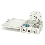 Digitus FTTH/FTTB-tilslutningshus, udstyret, OS2, 12 fibre, Splejse boks grå