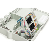 Digitus FTTH/FTTB-tilslutningshus, udstyret, OS2, 12 fibre, Splejse boks grå