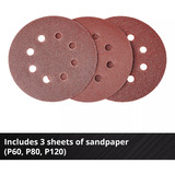 EINHELL Professionel batteri-excentersliber TP-RS 18/32 Li BL-Solo, 18 volt, Tilfældige rystepudser Rød/Sort