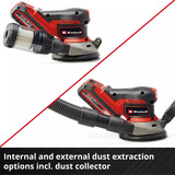 EINHELL Professionel batteri-excentersliber TP-RS 18/32 Li BL-Solo, 18 volt, Tilfældige rystepudser Rød/Sort