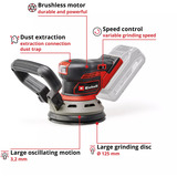 EINHELL TP-RS 18/32 Li BL-Solo, 4462020, Tilfældige rystepudser Rød/Sort