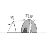 Easy Camp Kuplen telt Kinn 5 olivengrøn